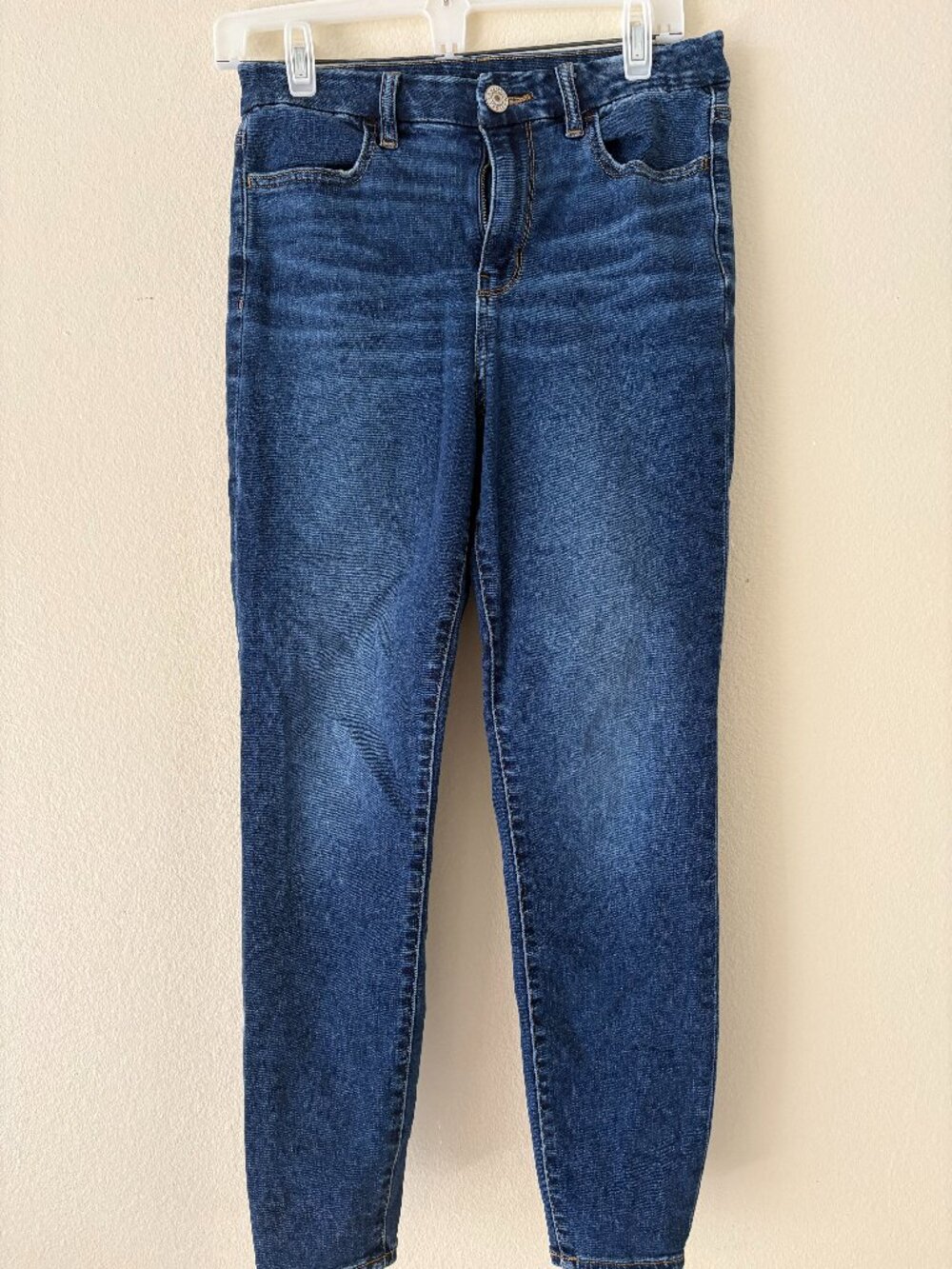 Classic American Eagle Medium Washed Next Level Stretch Skinny Jeans Size 6